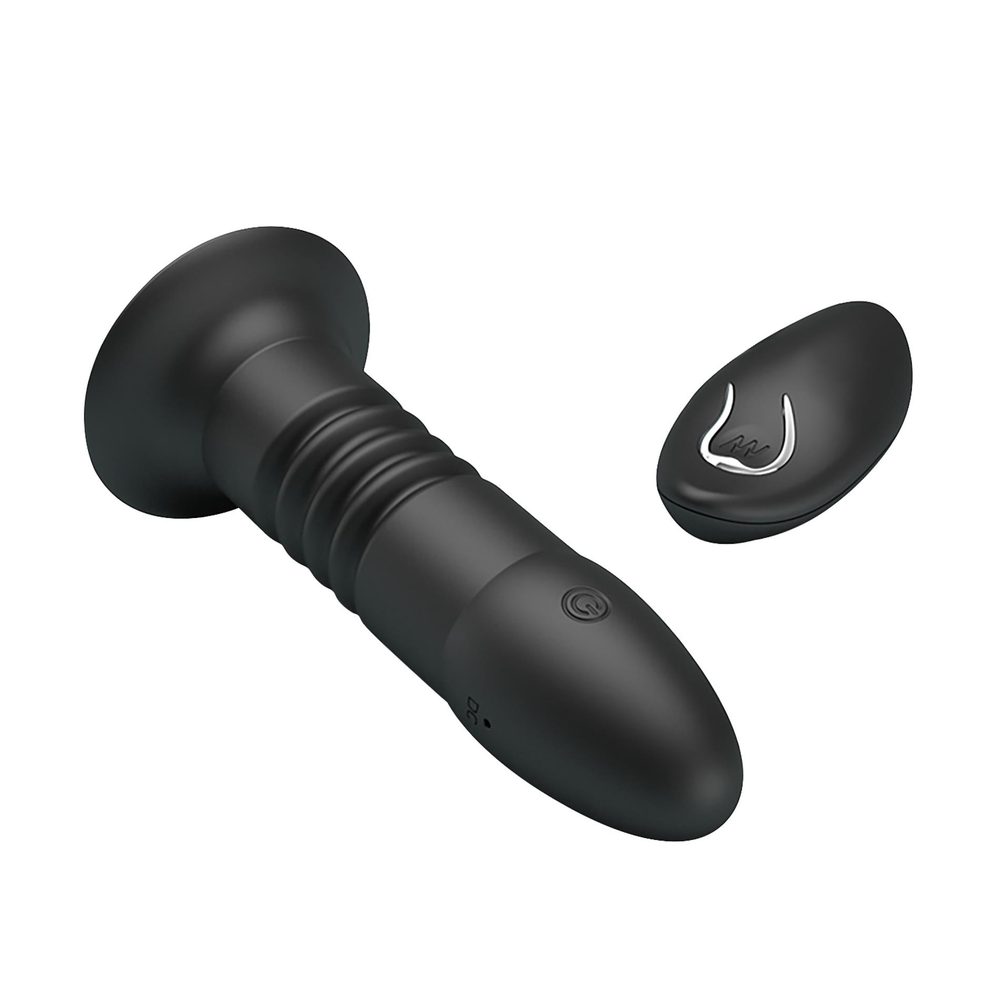 MR PLAY - VIBRATING ANAL PLUG 4 vibrations 4 thrusting Remote Control