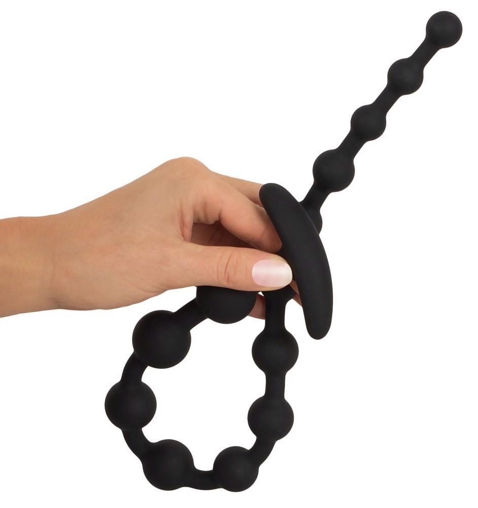 Black Velvets Anal Beads Silic