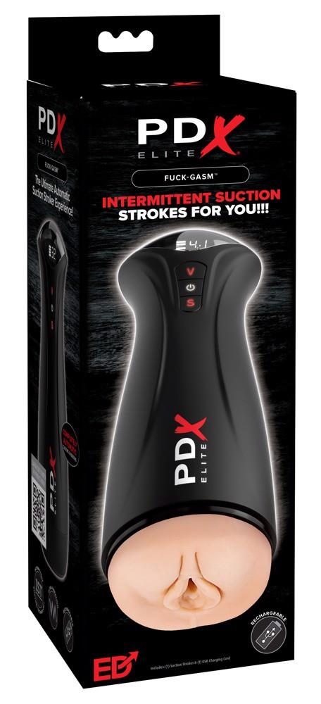 Masturbator z wibracją i ssaniem PDX Elite USB 24,5 cm