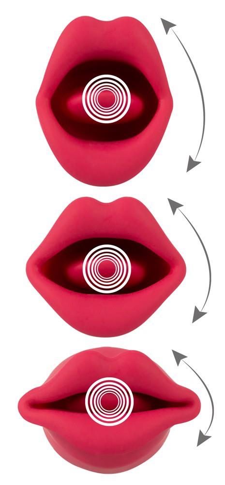 Wibrator Oral Fun Moving Lips You2Toys silikonowy USB 13 cm