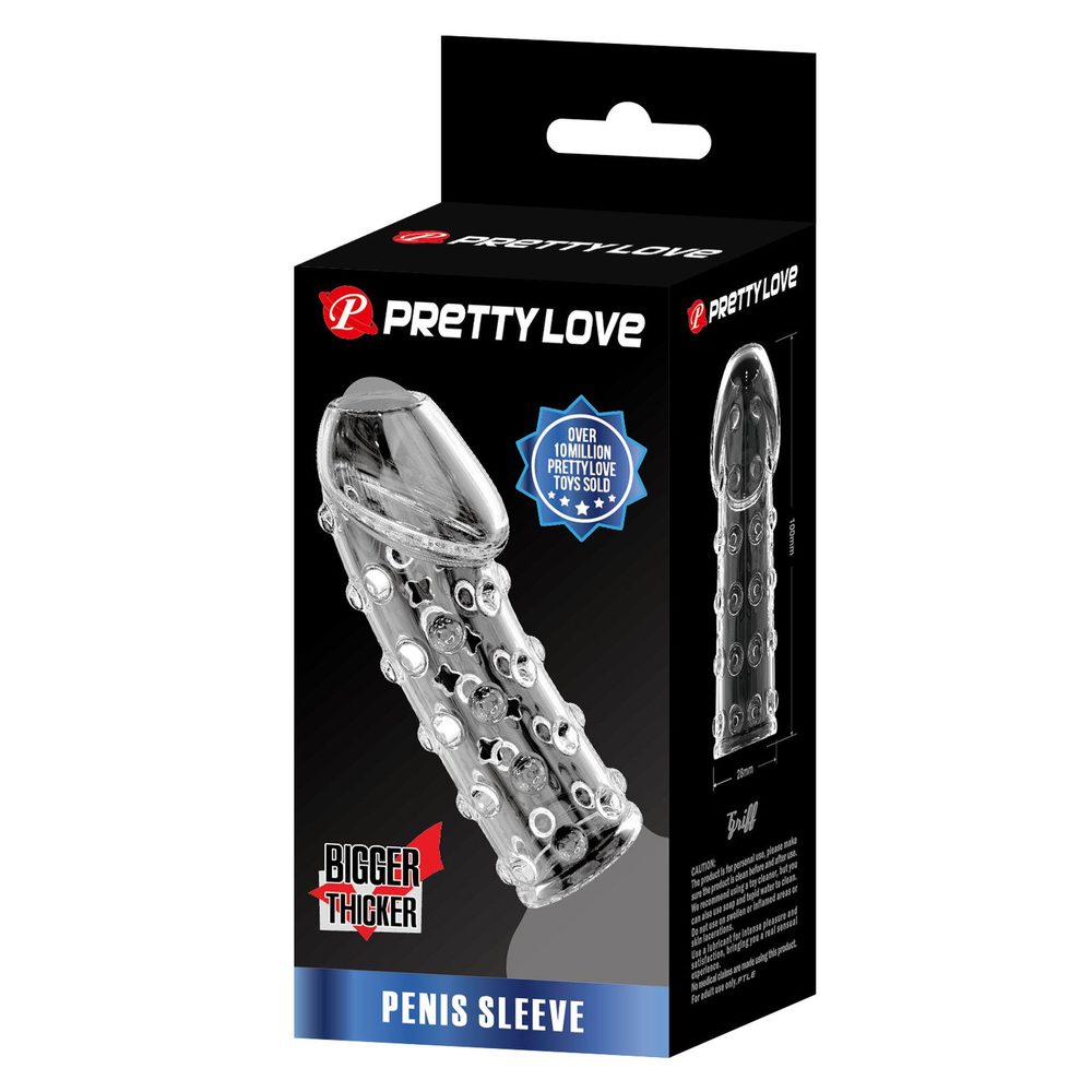 PRETTY LOVE Penis Sleeve, TPR, Waterproof