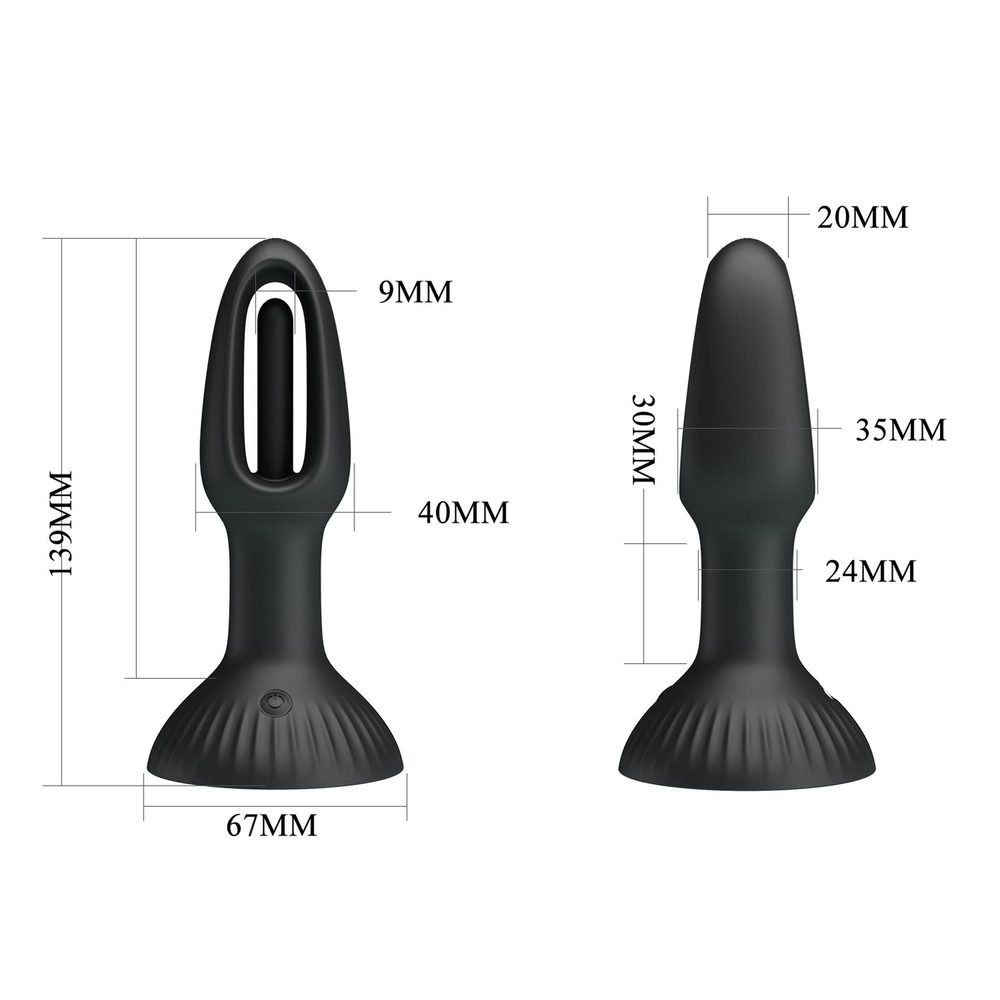 PRETTY LOVE - HUBERT, 7 wiggling settings, Silicone