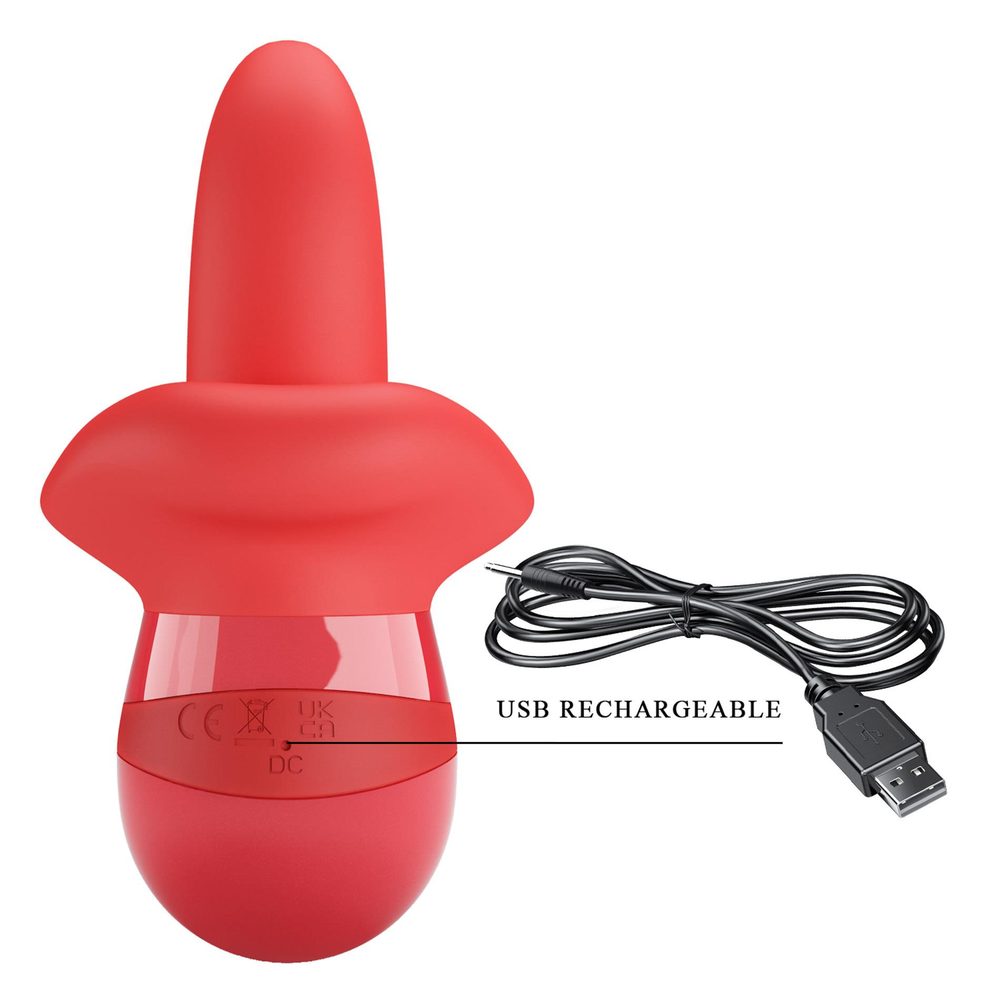 Stymulator łechtaczki z ruchem języka Pretty Love Obelia USB