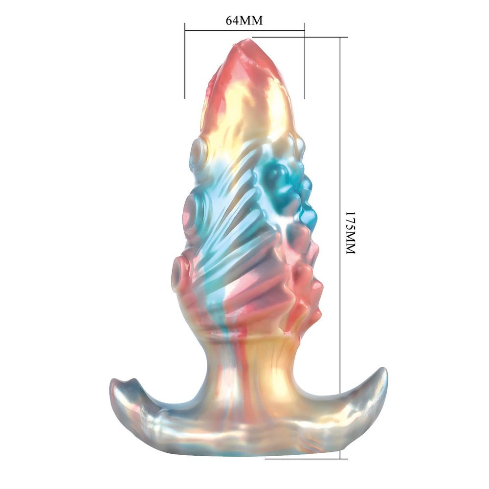 Korek analny silikonowy pompowany Power Ebon Leviathan 18 cm