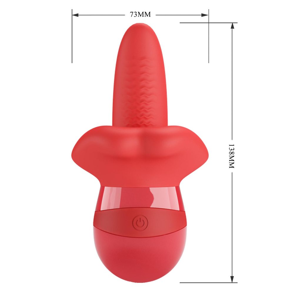 Stymulator łechtaczki z ruchem języka Pretty Love Obelia USB