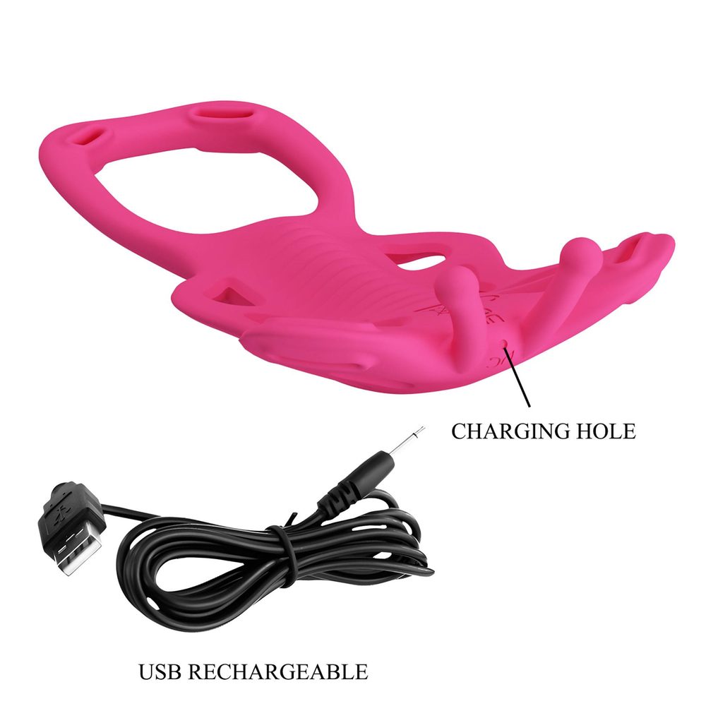 Stymulator łechtaczki Pretty Love Aethon silikonowy z aplikacją USB 15,5 cm