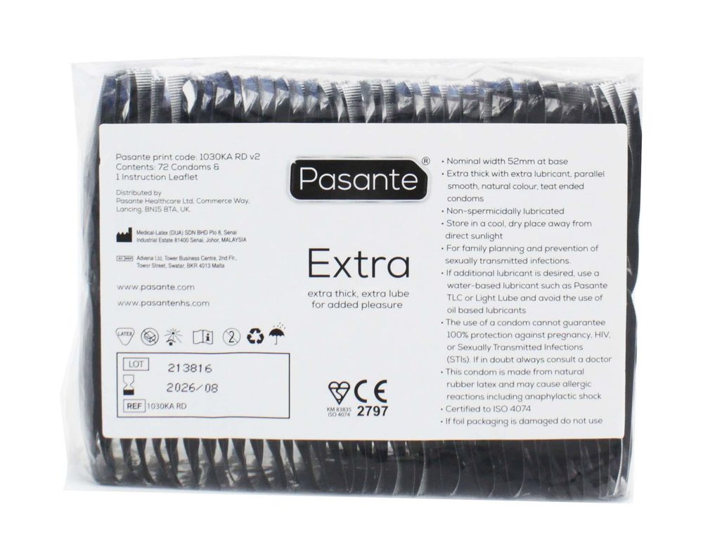Prezerwatywy grubsze Pasante Extra 144 sztuki