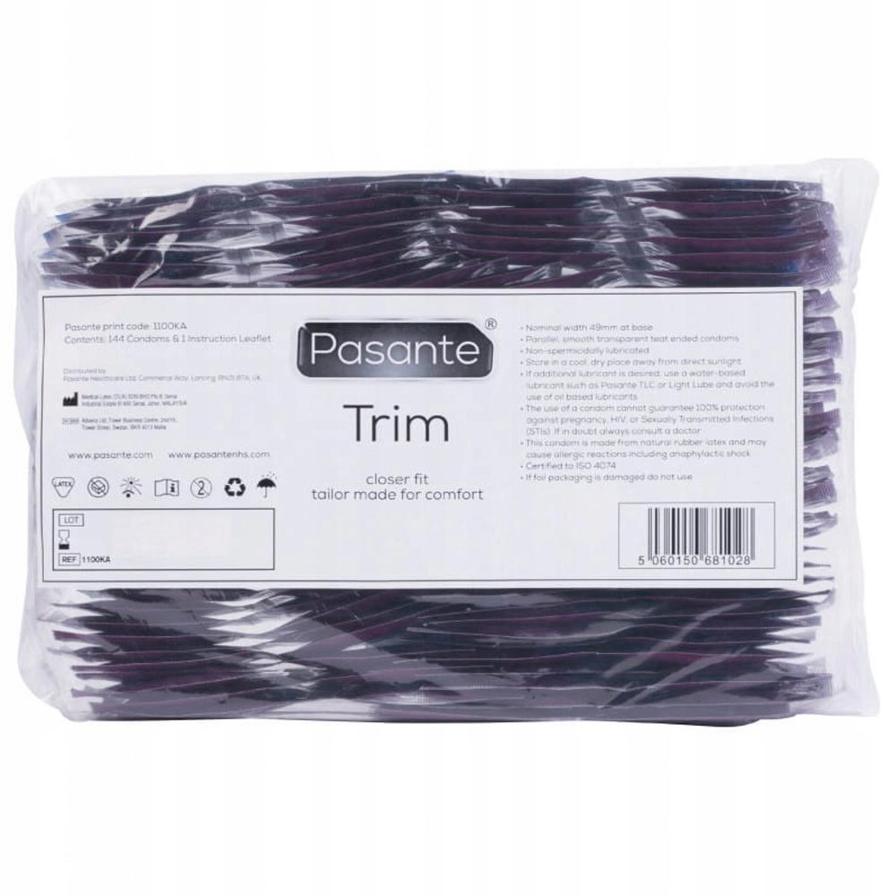 Prezerwatywy Pasante Trim węższe 144 szt