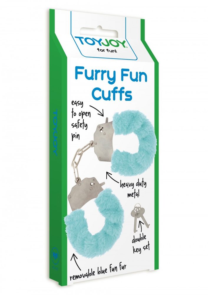 Kajdanki piórkowe regulowane ToyJoy aqua