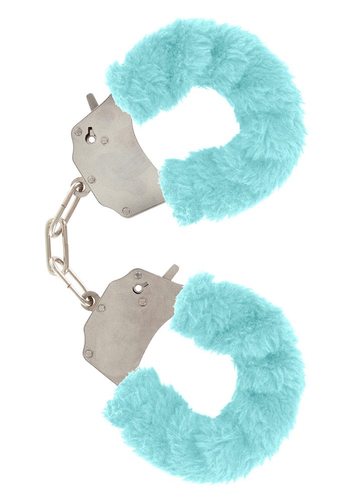 Kajdanki piórkowe regulowane ToyJoy aqua