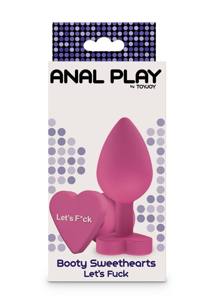 Korek analny silikonowy Lets Fuck ToyJoy różowy 8.5 cm
