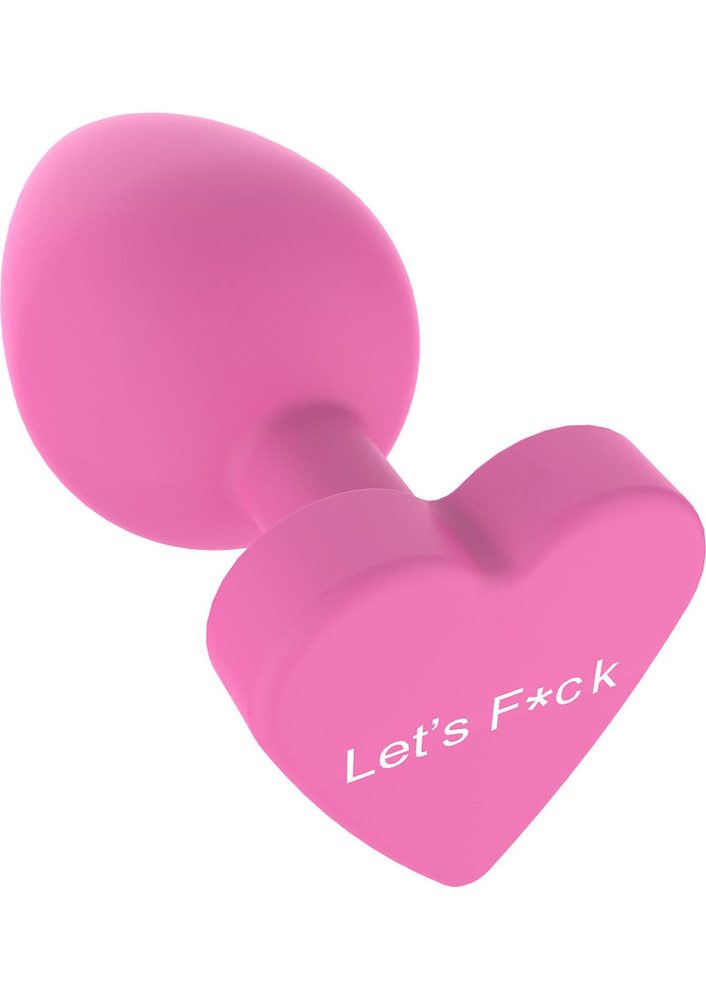 Korek analny silikonowy Lets Fuck ToyJoy różowy 8.5 cm