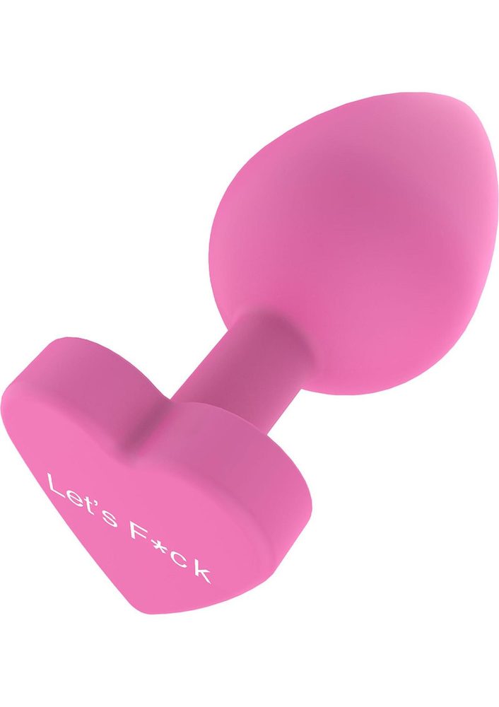 Korek analny silikonowy Lets Fuck ToyJoy różowy 8.5 cm