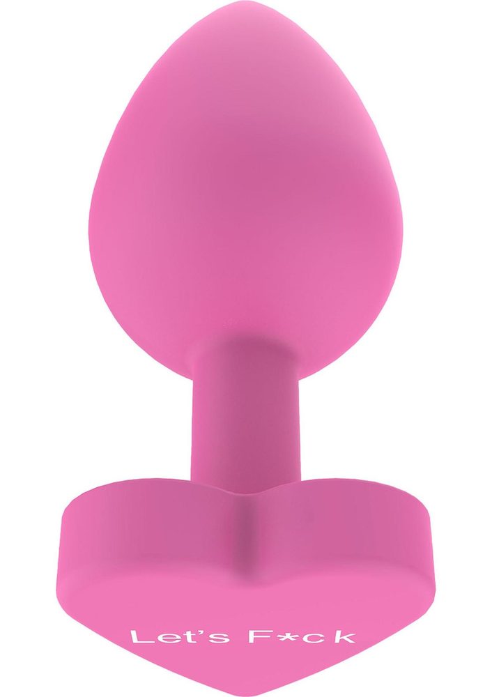 Korek analny silikonowy Lets Fuck ToyJoy różowy 8.5 cm