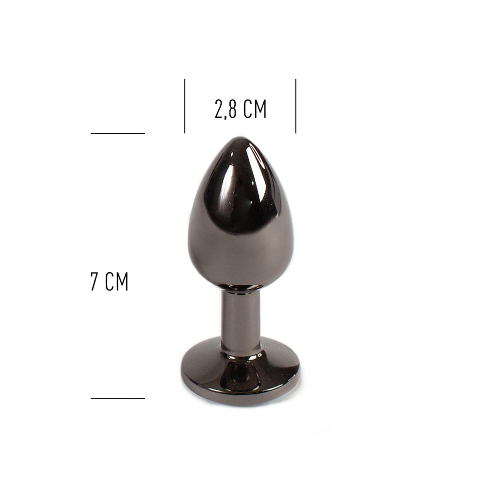 Aluminiowy korek analny Secret Play gunmetal 7 cm