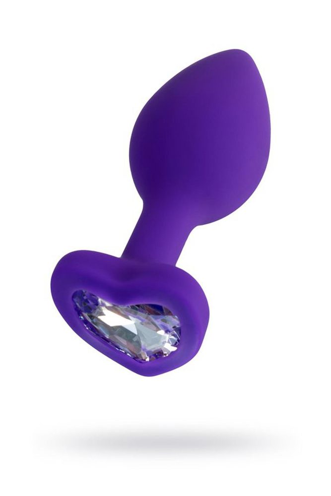 Korek analny ToDo Diamond Heart fioletowy 7 cm