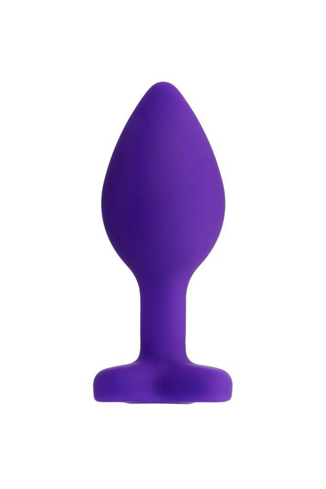 Korek analny ToDo Diamond Heart fioletowy 7 cm