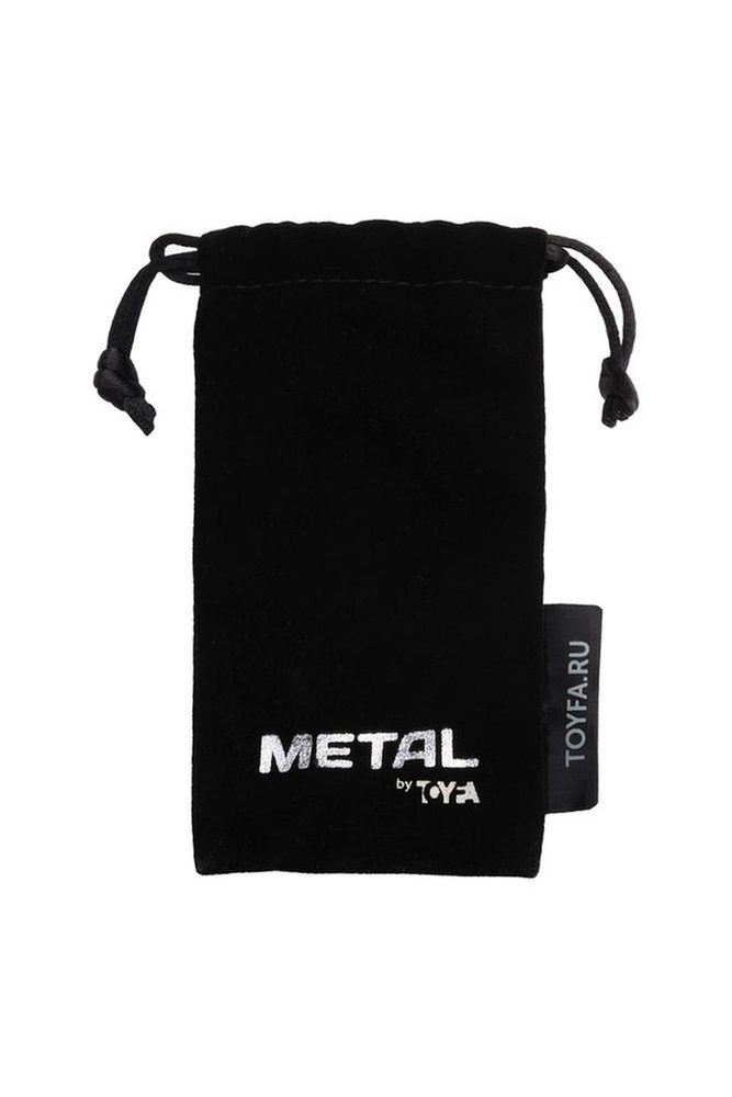 Korek analny metalowy TOYFA złoty z różowym kryształkiem 9,5 cm
