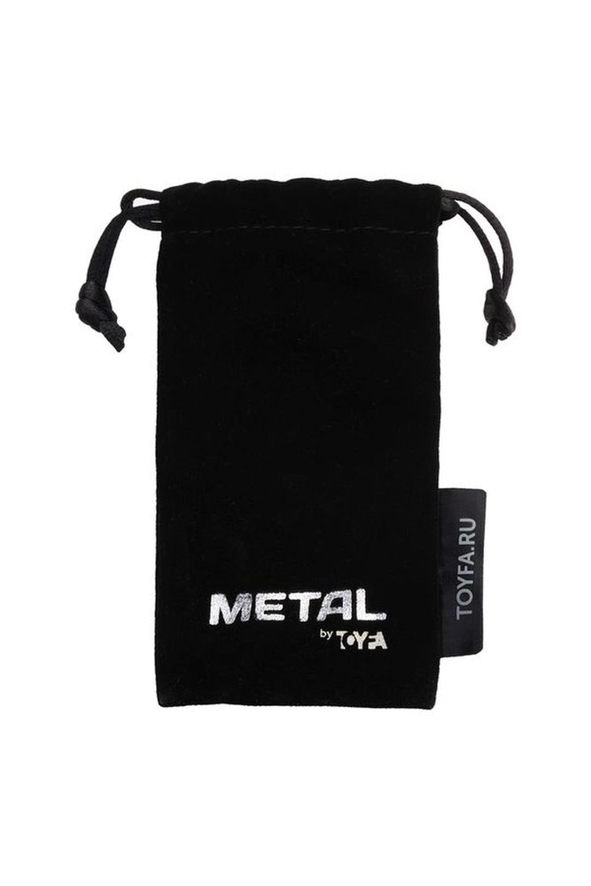 Korek analny złoty TOYFA Metal z białym kryształkiem 9,5 cm