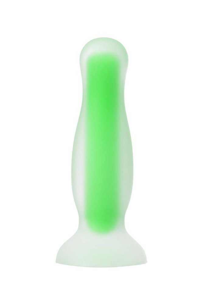 Korek analny Mortimer Glow świecący w ciemności silikonowy 12,5 cm