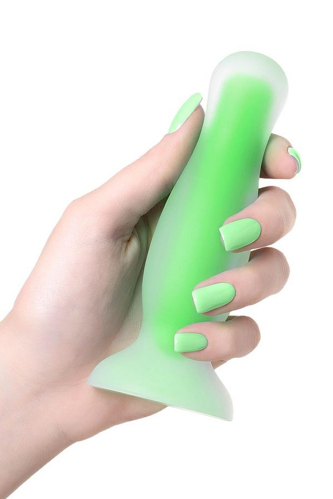 Korek analny Mortimer Glow świecący w ciemności silikonowy 12,5 cm