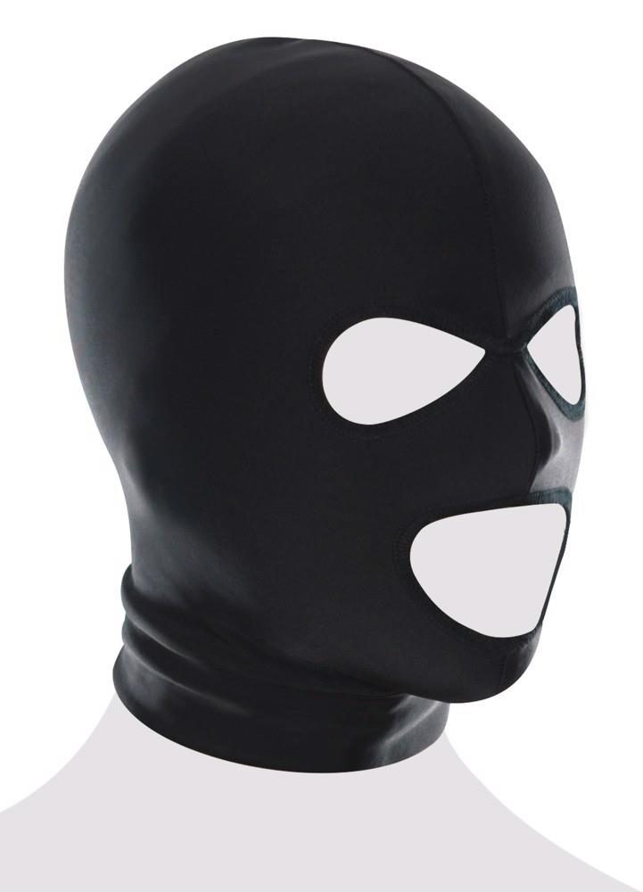 Maska Spandex Fetish Fantasy Series z trzema otworami