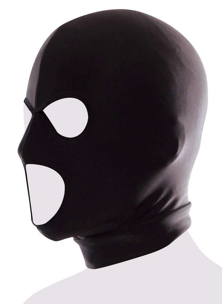 Maska Spandex Fetish Fantasy Series z trzema otworami