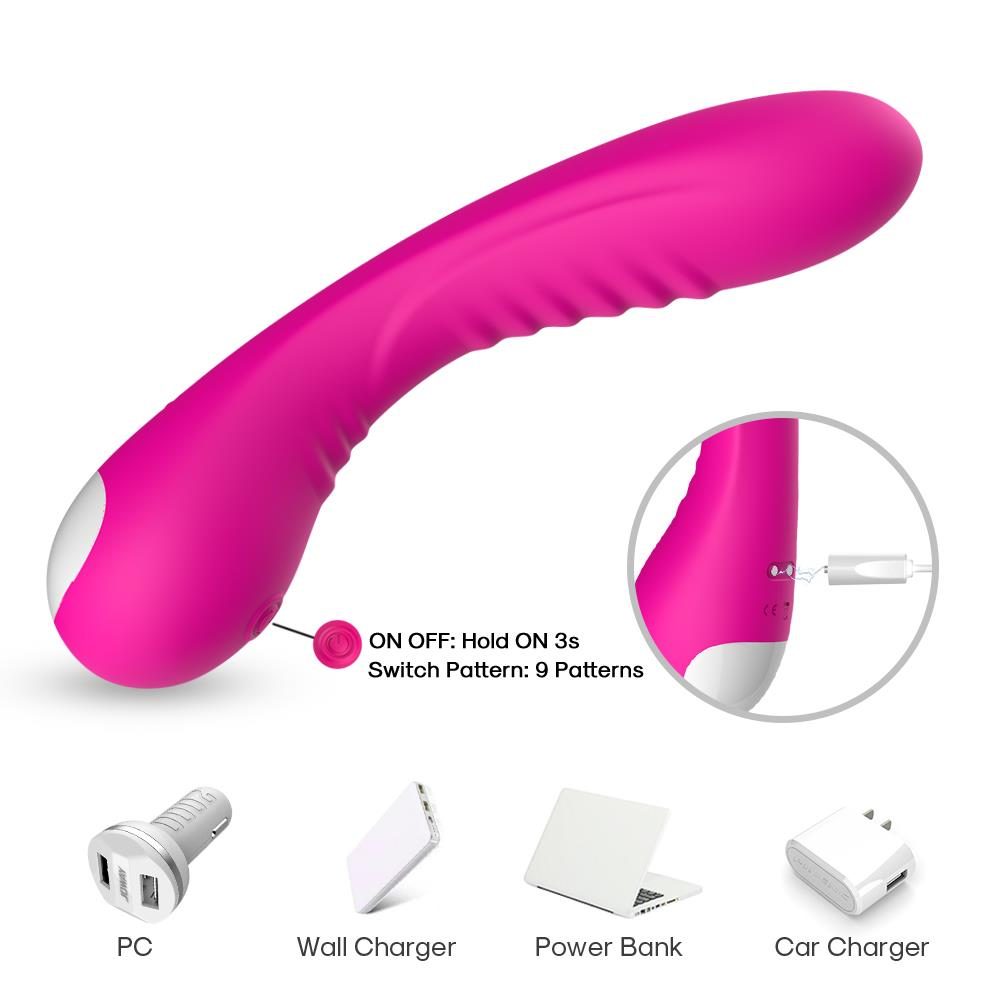 Wibrator punktu G Legend silikonowy różowy USB 18 cm