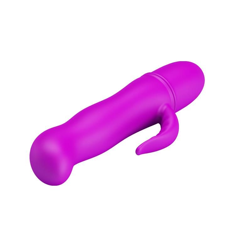 Wibrator silikonowy z wyrostkiem łechtaczkowym Pretty Love Blithe 11 cm