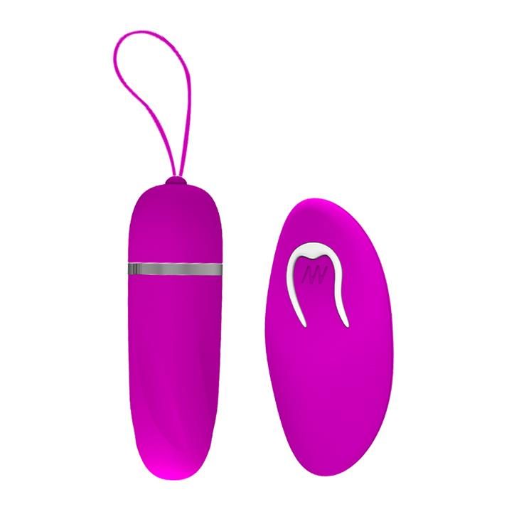 Silikonowe jajeczko wibracyjne Pretty Love Debby 12 funkcji fioletowe 9 cm