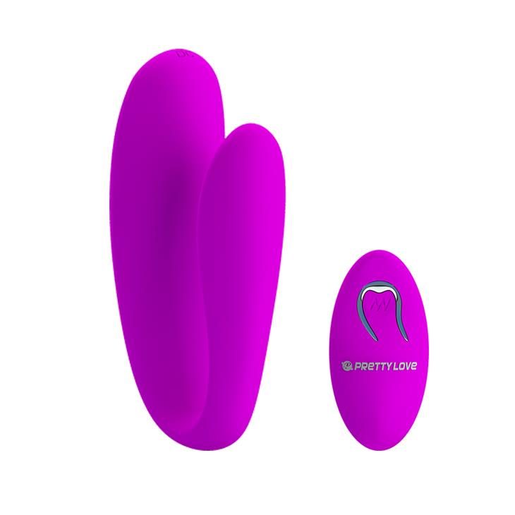Wibrator wygięty Pretty Love Letitia z pilotem USB 10 funkcji