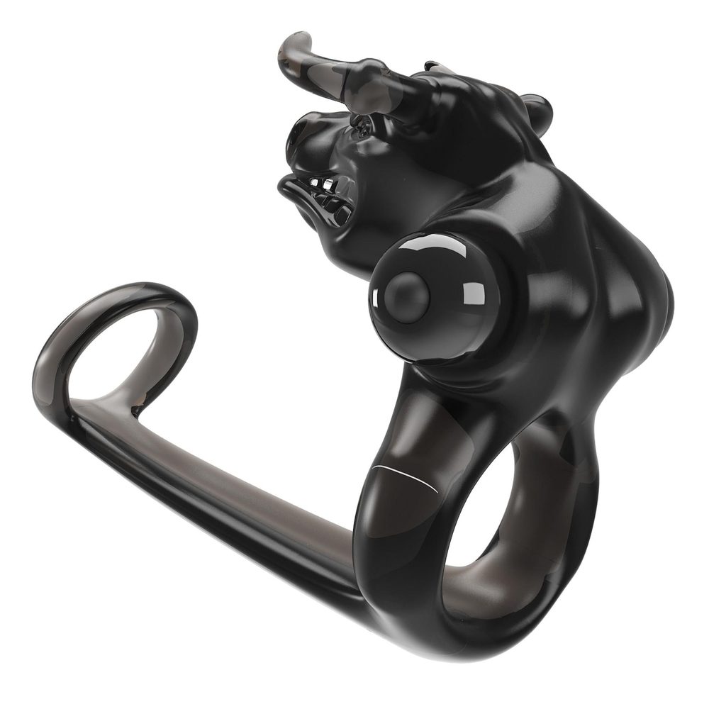 Nakładka przelotowa powiększająca Pretty Love Bull Warrior 10 wibracji