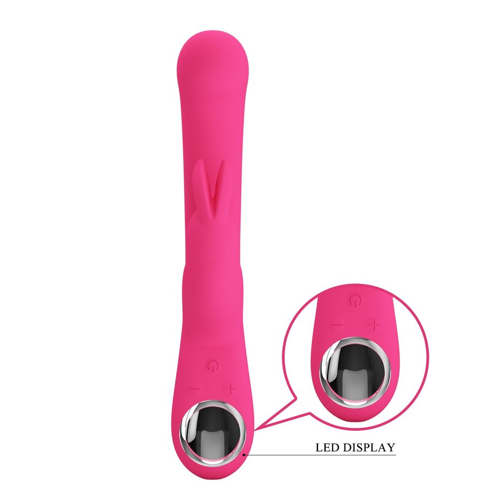 Wibrator króliczek Pretty Love Lamar różowy ekran LCD