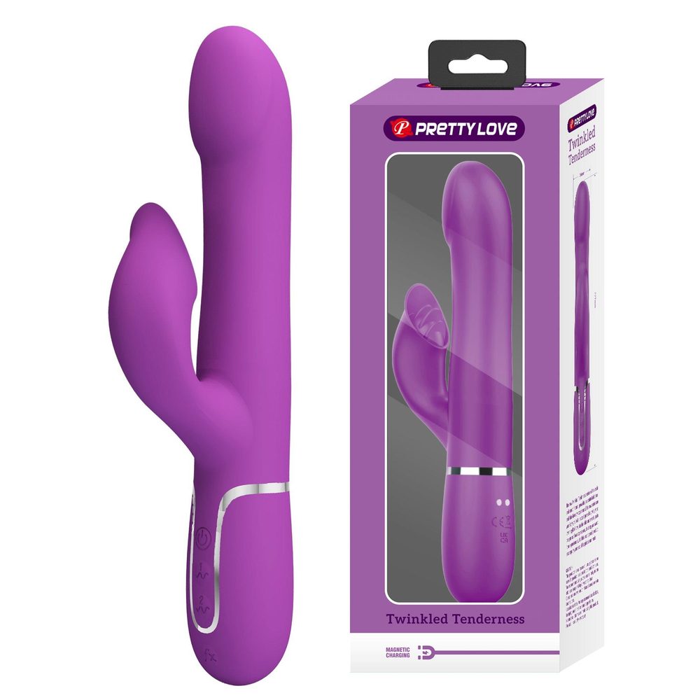 Wibrator króliczek Pretty Love Falin fioletowy 7 funkcji silikonowy