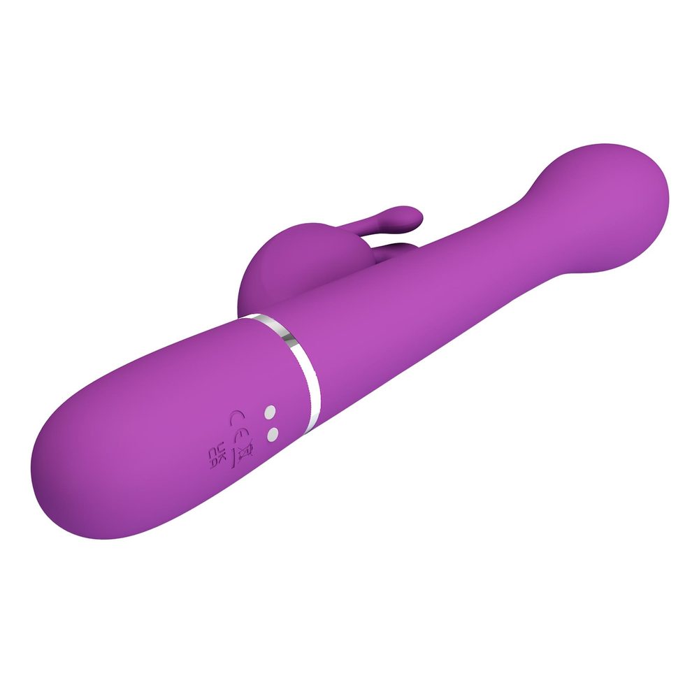 Wibrator króliczek pchający rotacyjny Pretty Love Dejon fioletowy 7 wibracj