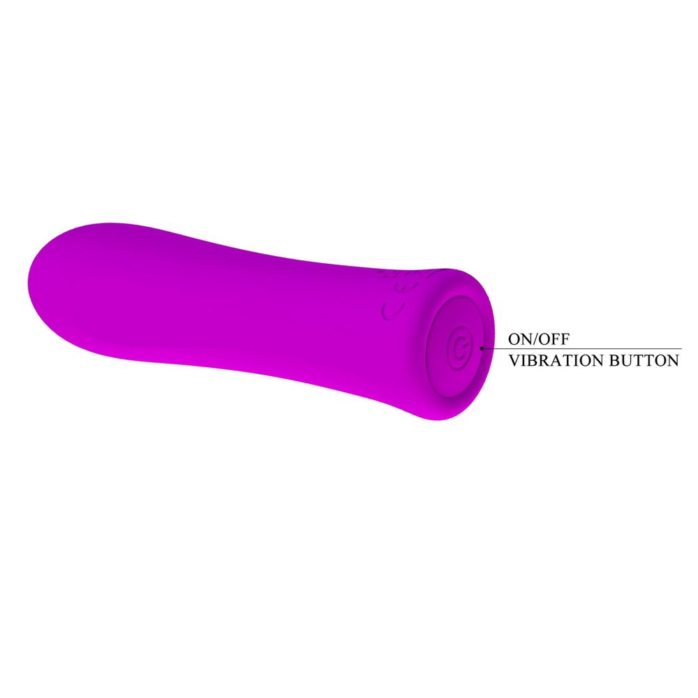 Wibrator mini silikonowy Pretty Love Alfreda fioletowy 12 funkcji