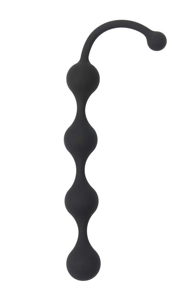 Sznur 4 kulek analnych silikonowy czarny 24 cm Dream Toys