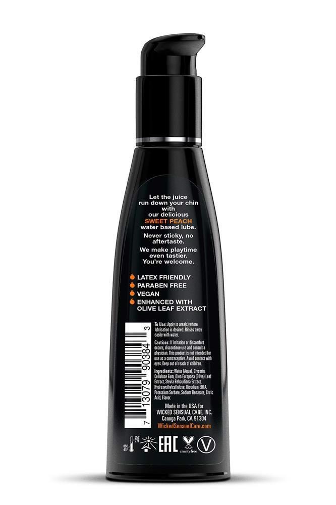 Lubrykant wodny smakowy brzoskwiniowy Wicked Aqua 120 ml