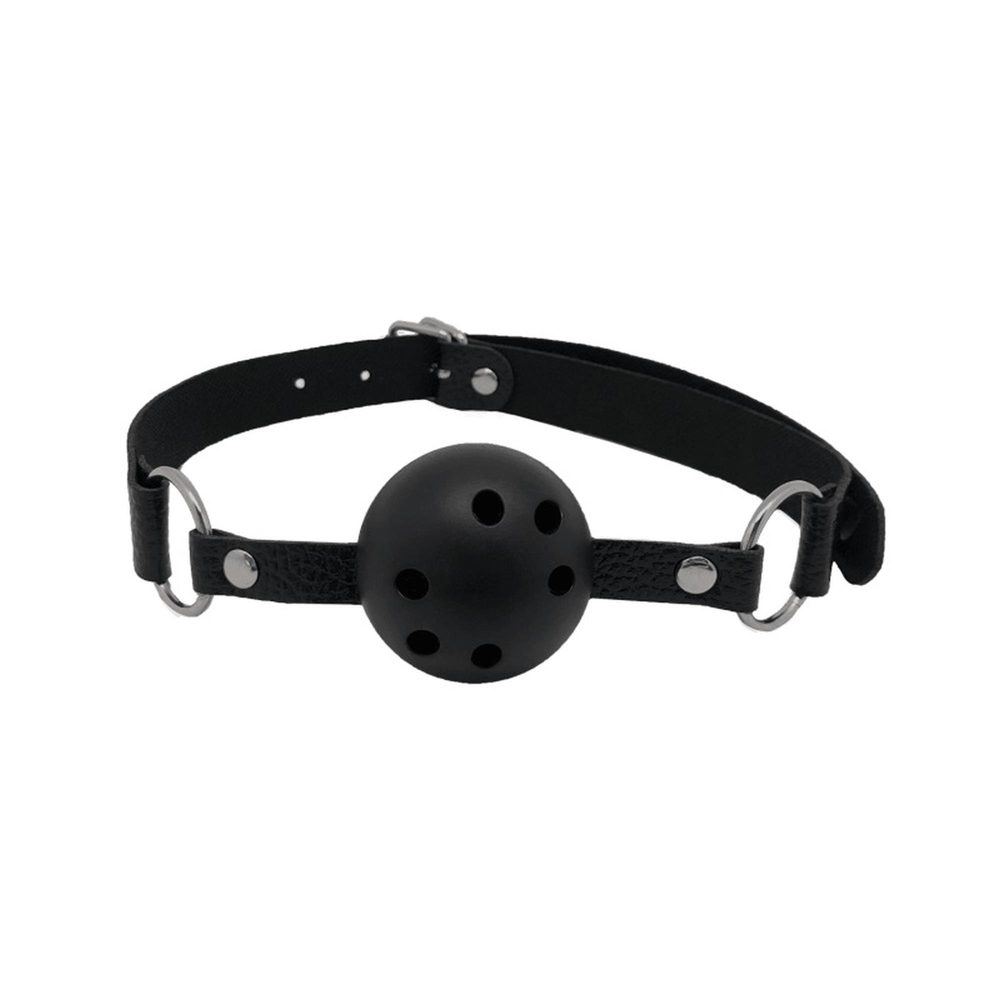 Knebel Discretion Alive czarny z otworami 4,5 cm regulowany