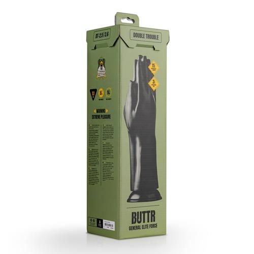 Korek analny BUTTR Double Trouble fisting czarny 31 cm