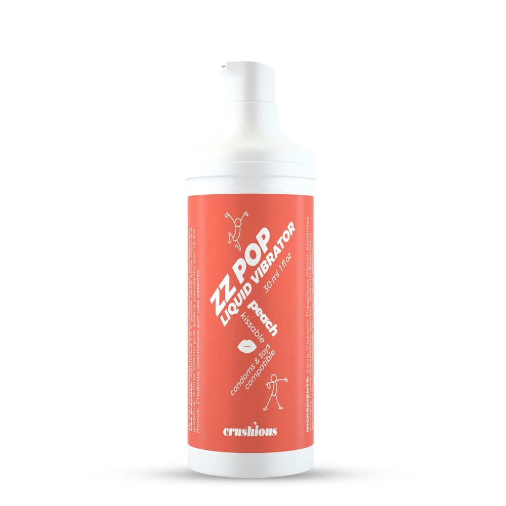 Płyn wibrujący Crushious ZZ Pop brzoskwinia 30 ml