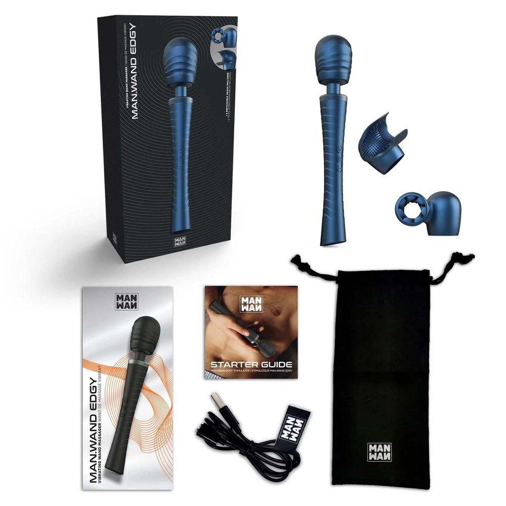 Masażer wibracyjny Man.wand Edgy Stellar Blue