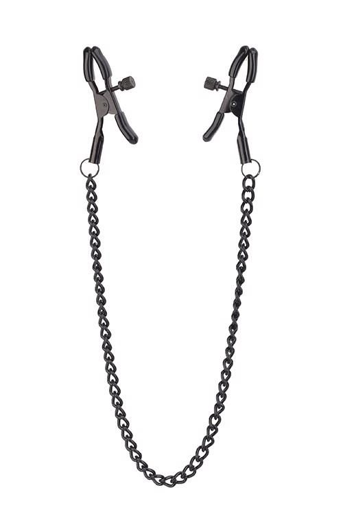 Zaciski na sutki Blaze Deluxe Dream Toys czarny z łańcuchem 32 cm