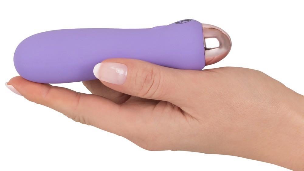 Mini wibrator Cuties fioletowy USB 12,5 cm