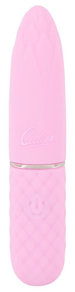Mini wibrator Cuties silikonowy różowy USB 10,5 cm
