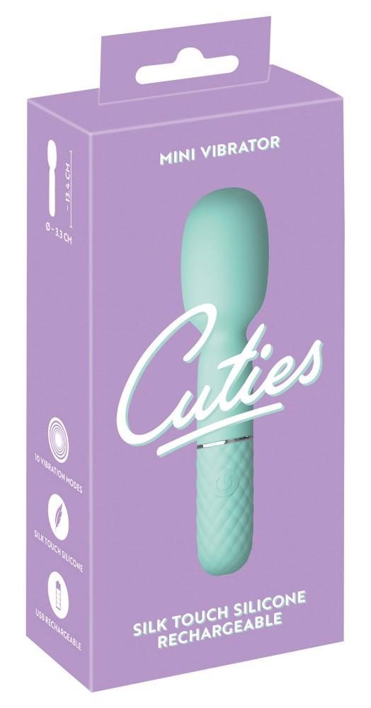 Wibrator mini Cuties zielony silikonowy USB 13 cm