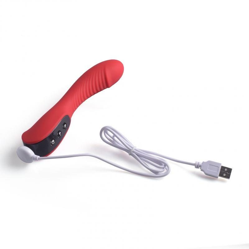 Wibrator punktu G Toyz4lovers silikonowy czerwony 18 cm