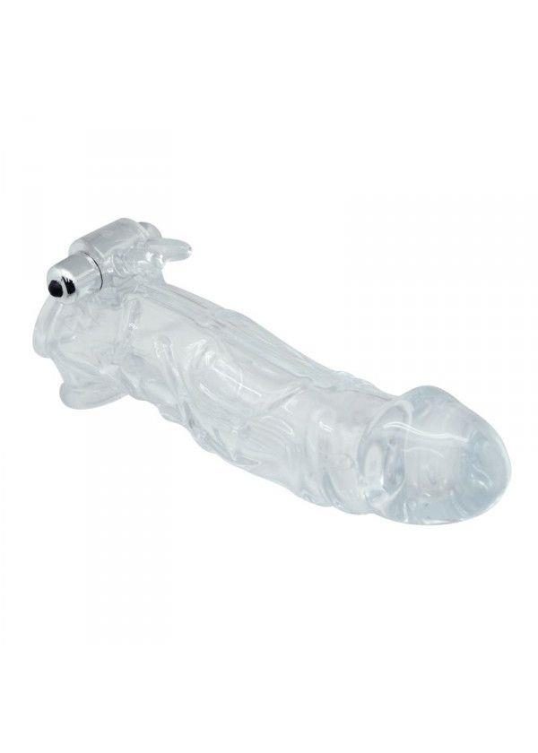Przedłużka z stymulatorem łechtaczki Toyz4lovers 23 cm