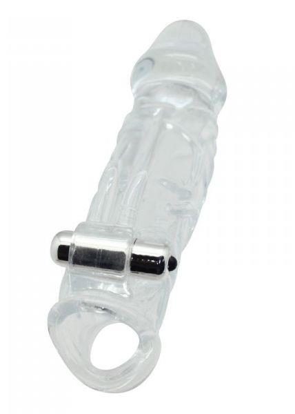 Przedłużka z stymulatorem łechtaczki Toyz4lovers 23 cm