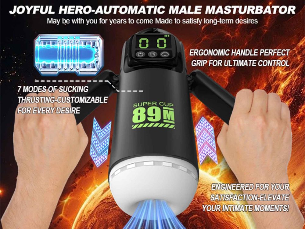 Masturbator 7 funkcji ssania i wibracji B Series Fox booster USB